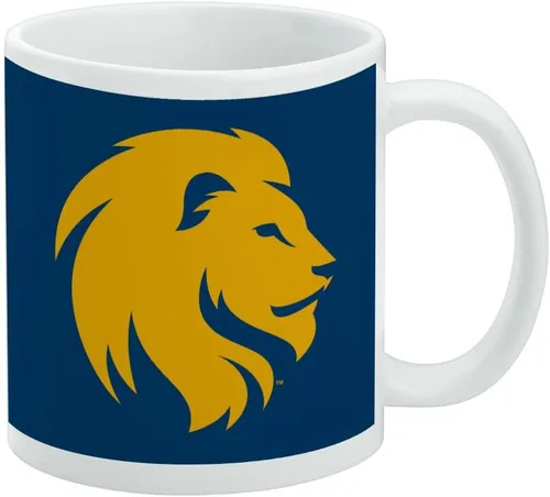 Vista 65 de Taza de cerámica con el logotipo principal de la Universidad Rider, taza de regalo novedosa para café, té y bebidas calientes, 11oz, blanca