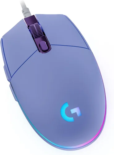 Vista 11 de Logitech G203 - Mouse para juegos con cable, 8,000 DPI, efecto óptico arcoíris LIGHTSYNC RGB, 6 botones programables, memoria integrada, mapeo