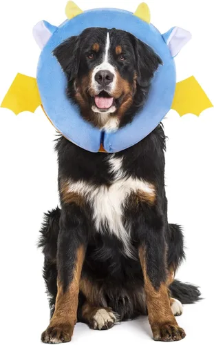 Vista 10 de IEUUMLER Collar inflable de recuperación para perro, collar electrónico protector para el cuello, collar suave ajustable para perros y gatos después