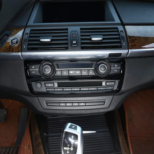 Vista 3 de Mando de plástico ABS para coche, aire acondicionado y volumen, para BMW X5 X6 E70 E71 2008-2013, color negro