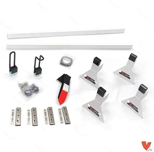 Vista 3 de Sistema de estante H1 de acero para Dodge ProMaster 2013-On, Blanco
