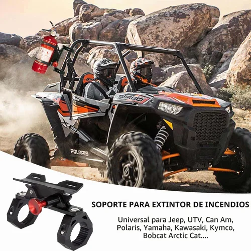 Vista 2 de Soporte de montaje para extintor de incendios de aluminio
