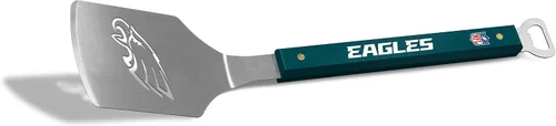Vista 2 de YouTheFan NFL Sportula (espátula) de acero inoxidable de 18 pulgadas con abrebotellas