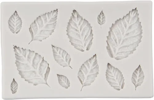 Vista 9 de Molde de Silicona de Hoja Molde de Hoja de Arce Molde de Fondant Moldes de Hoja de Rosa Moldes de Hojas de Helecho Moldes de Caramelo Para