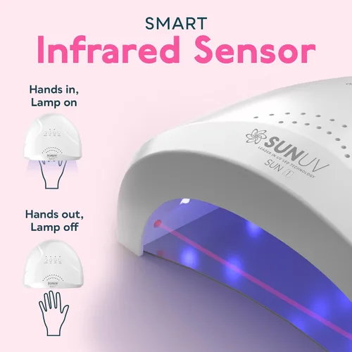 Vista 8 de SUNUV Lámpara de uñas LED UV, luz de gel para esmalte de uñas, secadora UV con 3 temporizadores SUNone White