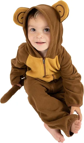 Vista 25 de Enterizo de vellón para bebé, rómper de una sola pieza con capucha para niños, ropa para exteriores, chaqueta infantil