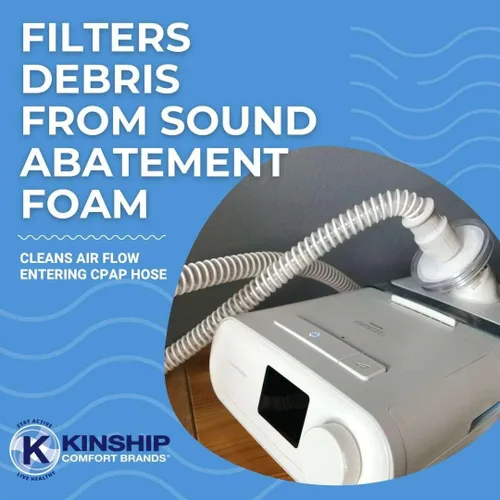 Vista 3 de Filtros de aire en línea universales para CPAP y BIPAP, reemplazo compatible para Dreamstation y máquina de dormir ResMed, tubo de 22 mm, paquete