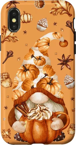 Vista 5 de Thanksgiving Gnome Love Pumpkin Spice Cute Fall Yall Pattern Case for iPhone 17