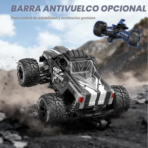 Vista 7 de Evmore 1/16 Coches RC Sin Escobillas para Adultos y Niños, Rápido 34 Mph, Coche RC Eléctrico 4WD de Alta Velocidad, Camión RC de Control Remoto Todo