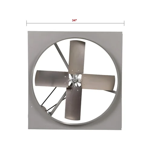 Vista 5 de TPI Corporation CE-30B Extractor comercial, monofásico, 30" de diámetro, 120 voltios, transmisión por correa, sin protección/obturador