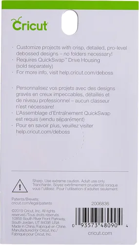 Vista 3 de Punta Cricut, grabado fino QuickSwap, plateado