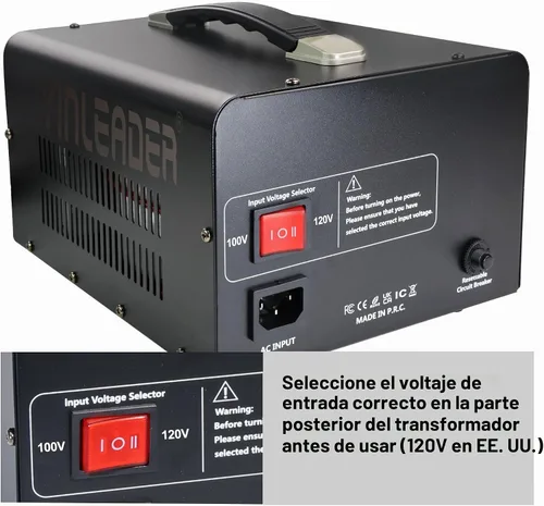 Vista 2 de Convertidor de voltaje de 3000W 120V a 100V EE.UU. a Japón paso abajo/hacia