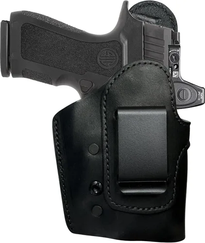Vista 31 de Urban Carry LockLeather IWB RMR/RDS Holster - Right Handed Secure & Comfortable Leather/Polymer Hybrid Design for Optimal Comfort Compatible with
