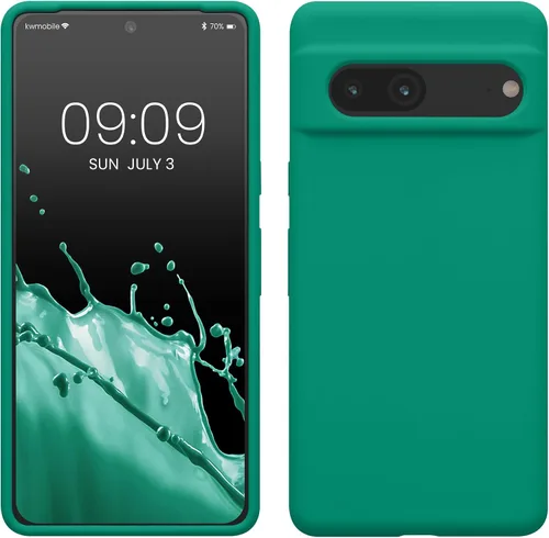 Vista 34 de kwmobile Funda compatible con Google Pixel 7 - Funda de silicona TPU con acabado suave - Piedra antigua
