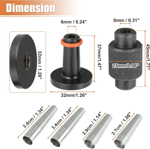 Vista 7 de X AUTOHAUX 6 unids inyector de combustible Sellos Herramientas para GM245 con para Hitachi Inyectores de combustible 2010-2017 para Subaru Turbo