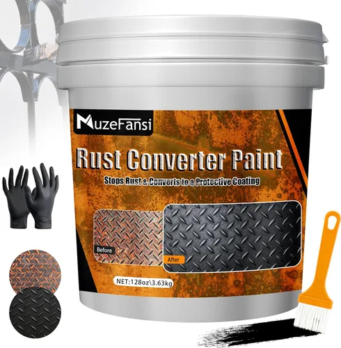 Vista 9 de Pintura para Metal, Convertidor de Óxido y Imprimación de Metal 34.8 oz – Recubrimiento Anti-Óxido, Pintura Antioxidante Encapsuladora para Máximo