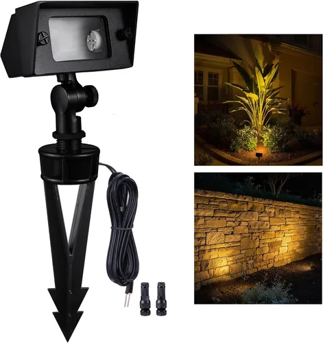 Vista 31 de Gardenreet Luz de Inundación de Latón Sólido - Iluminación de Lavado de Pared LED de Bajo Voltaje para Paisaje 12V, Impermeable IP65 para Exterior