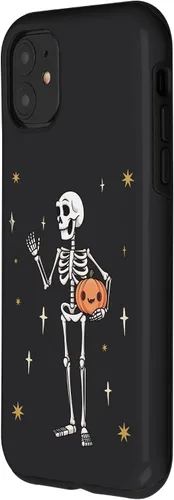Vista 2 de Funda divertida de Halloween con diseño de esqueleto para iPhone 11