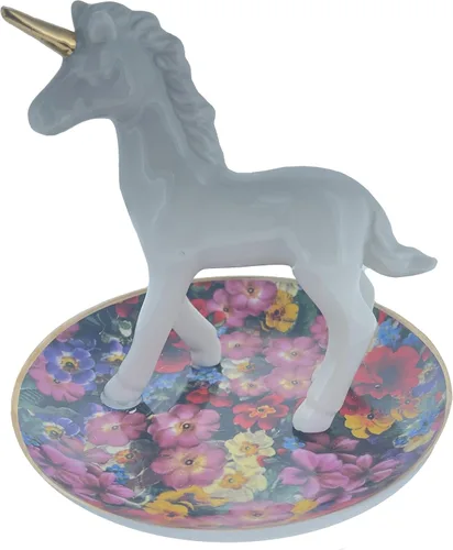 Vista 2 de Streamline Plato de porcelana de unicornio