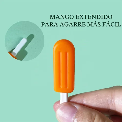 Vista 4 de 10 piezas para masticar para alineador Invisalign, alineador masticable en forma de paleta Alineador de silicona con asas de agarre, adecuado