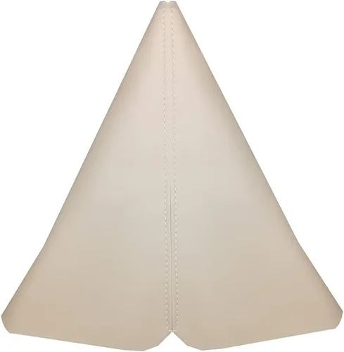 Vista 3 de Cubierta Universal para Funda de Palanca de Cambios de Coche, Cubierta de Funda de Cambios, Hecha de Cuero PU con Costuras Caqui (Caqui) Hecho