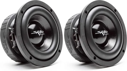 Vista 11 de Skar Audio EVL-8 D4 - Subwoofer para automóvil de 8 pulgadas, 1200 W de potencia máxima, doble 4 Ohm
