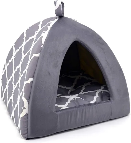Vista 16 de Best Pet Supplies - Tienda de campaña para mascotas con cama suave para perros y gatos