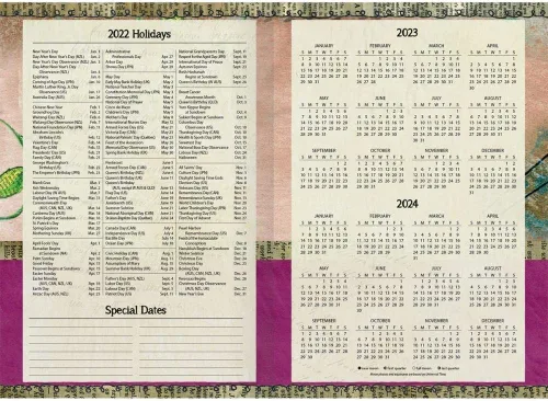 Vista 3 de Lang Color My World - Agenda mensual de bolsillo 2022 (22991003178)