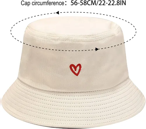 Vista 5 de XYIYI Sombreros de pescador de playa de algodón bordado de moda para mujeres niñas
