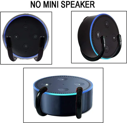 Vista 6 de 1 paquete de soporte de montaje en pared soporte soporte clip – tamaño ajustable – ideal para Echo Dot (1ª generación) Echo Dot (2ª generación)