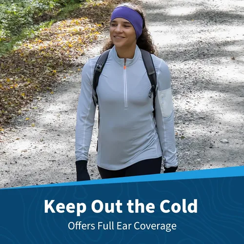 Vista 23 de TrailHeads - Diadema para mujer, diseño de cola de caballo, con banda para la oreja que absorbe la humedad, ideal para correr