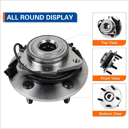 Vista 2 de PAROD 515151 Conjunto de cubo de rueda delantera y rodamiento compatible con Ram 1500 2012-2018, Ram 1500 Classic 2019 5Lugs con ABS