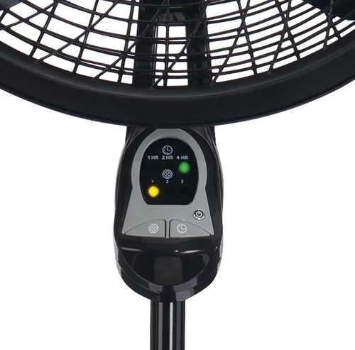 Vista 4 de Lasko Ventiladores de pedestal oscilantes con altura ajustable, temporizador, control remoto (1843) y 3 velocidades (1827)