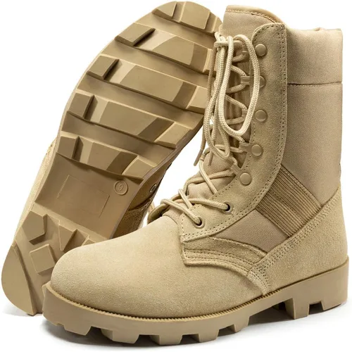 Vista 2 de KaiFeng Botas militares tácticas militares del ejército para hombre, botas ligeras