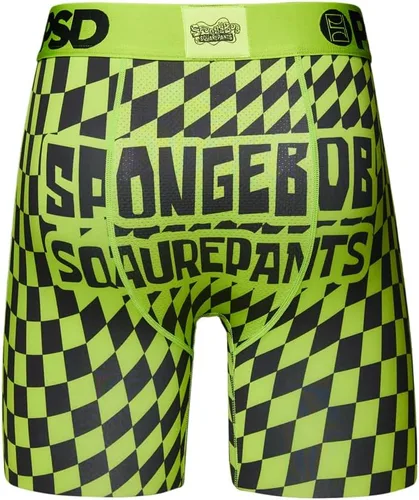 Vista 4 de PSD Calzoncillos tipo bóxer para hombre Bob Esponja, paquete de ropa interior de longitud estándar y individual, calzoncillos tipo bóxer