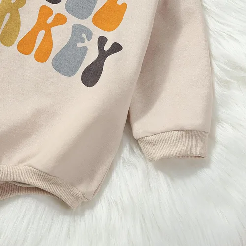 Vista 3 de Sudadera de calabaza para bebé, niña, niño, Halloween, sudadera de gran tamaño, mameluco de burbujas, suéter