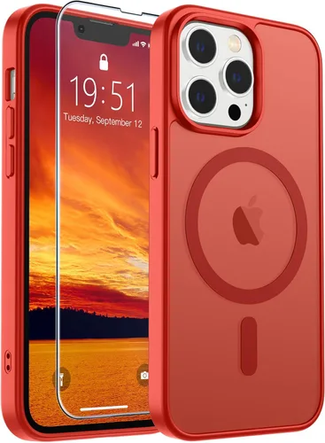 Vista 82 de SUPFINE Funda magnética para iPhone SE 2022 (3ª)/2020 (2ª), iPhone 8 (compatible con MagSafe) (protección contra caídas de grado militar), funda