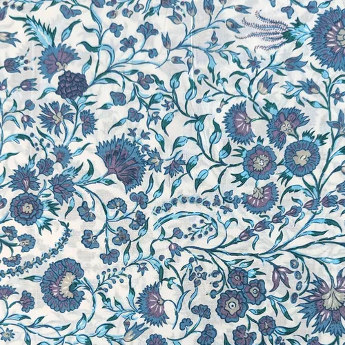 Vista 22 de AVKA Studio Tela con Estampado de Bloques a Mano por Yarda - PRECORTADA 1 Yarda 42 Pulgadas de Ancho - Material 100% Algodón - Patrón Paisley Beige