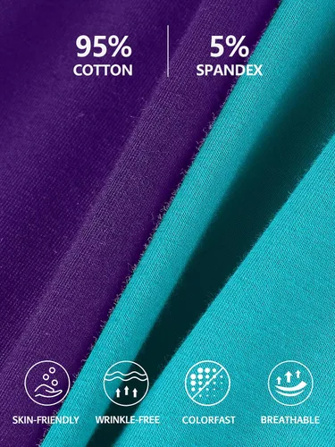 Vista 46 de Camisa Attraco de algodón, con tirantes estilo espagueti, con brasier incorporado, 2 paquetes, para mujer