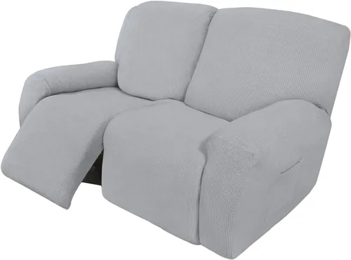Vista 78 de Easy-Going Funda Elástica para Sofá Reclinable Cobertor de Sofá 4 Piezas Protector de Muebles Sofá Suave con Fondo Elástico Poliéster Spandex Tela