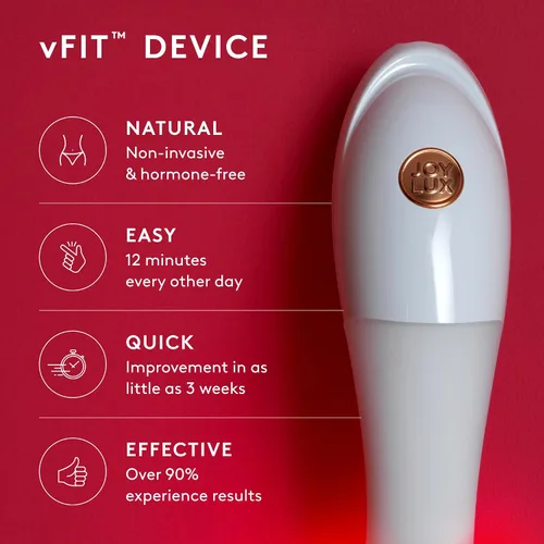 Vista 2 de Joylux - Dispositivo vFit, juego de gel fotónico y toallitas, dispositivo de salud femenina para mujeres, promueve la hidratación natural