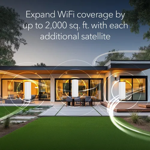 Vista 3 de NETGEAR Orbi Serie 360 (RBE360) Satélite de red de malla WiFi 7 de doble banda – Funciona con funciones de seguridad Orbi RBE362, RBE363, 5 Gbps