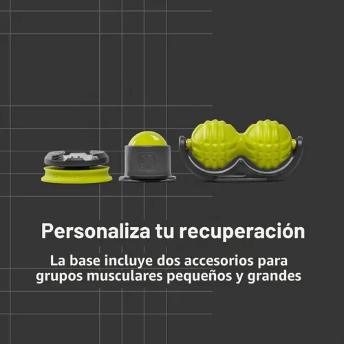 Vista 6 de TRIGGERPOINT Bola de masaje montable Pro – Herramienta de recuperación montada en la pared con accesorios individuales y estilo cacahuete, espuma