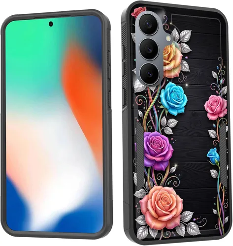 Vista 218 de Funda para Galaxy S26 FE, doble capa, protección contra caídas de grado militar de 10 pies, antideslizante, resistente a prueba de golpes, para Cruz