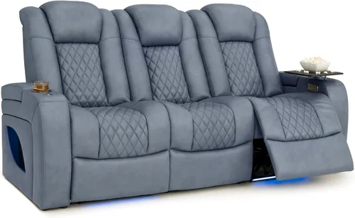 Vista 18 de Seatcraft Anthem LT - Sofá de cine en casa con mesa plegable Marrón