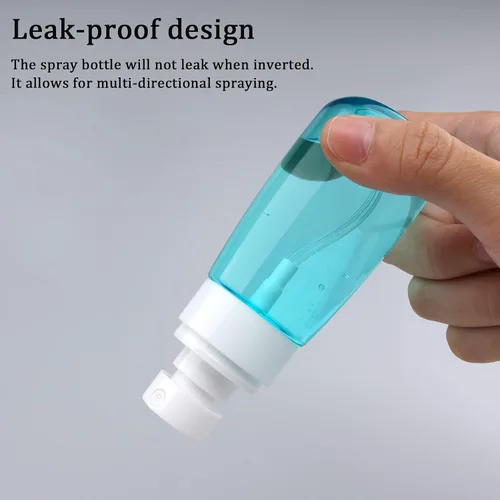 Vista 4 de Cosywell Botella de spray de viaje aprobada por la TSA de 2oz 60ml, paquete de 3, a prueba de fugas, nebulización fina, botella de spray de plástico