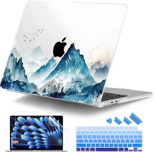 Vista 14 de DONGKE Funda compatible con M5 MacBook Air de 15 pulgadas 2026 2025-2023 A3448 A3241 A3114 A2941 M4 M3 M2 Pantalla de retina líquida Touch ID