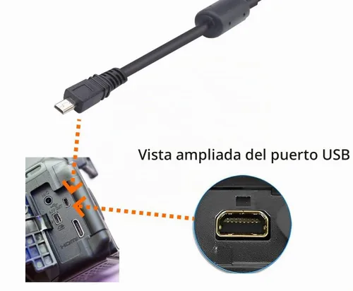 Vista 3 de Cable de carga de transferencia de imágenes USB con conector USB-C UC-E6 UC-E16 UC-E17 para cámaras Nikon Coolpix/DSLR seleccionadas para PC, iPhone