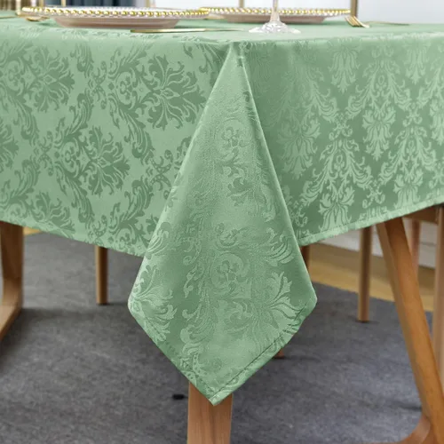 Vista 11 de Servilletas cuadradas de jacquard blanco, servilletas de poliéster suave resistentes a las arrugas con diseño damasco, servilletas de tela
