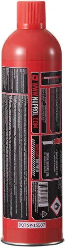 Vista 2 de Lancer Tactical Nuprol 3.0 Ultimate Strong 30.9 lbs/199 PSI Rojo Airsoft Verde Gas 33.8 fl oz